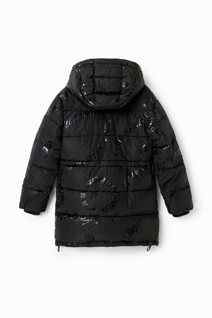 Abric llarg padded text | Desigual