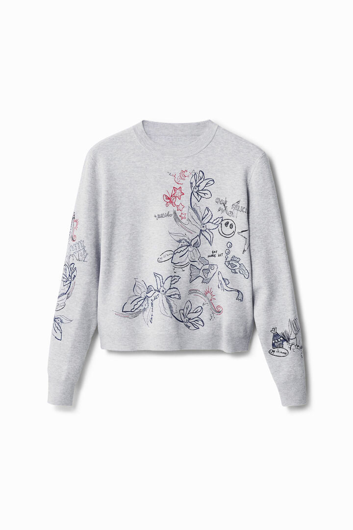 Embroidered floral jumper | Desigual