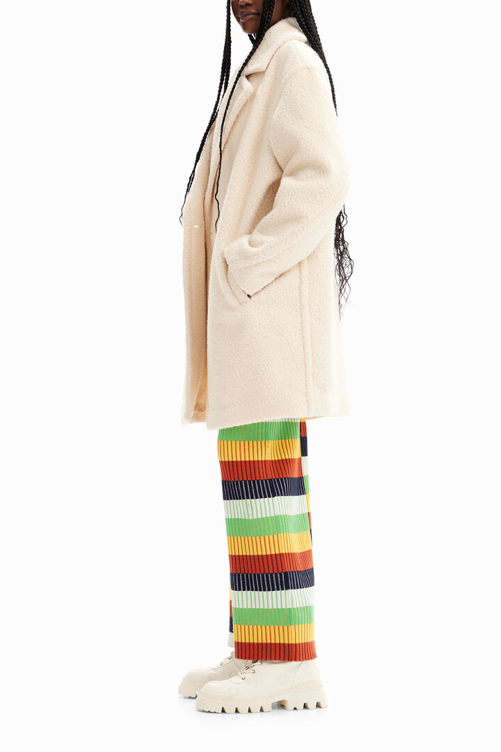 Manteau croisé bouclé | Desigual