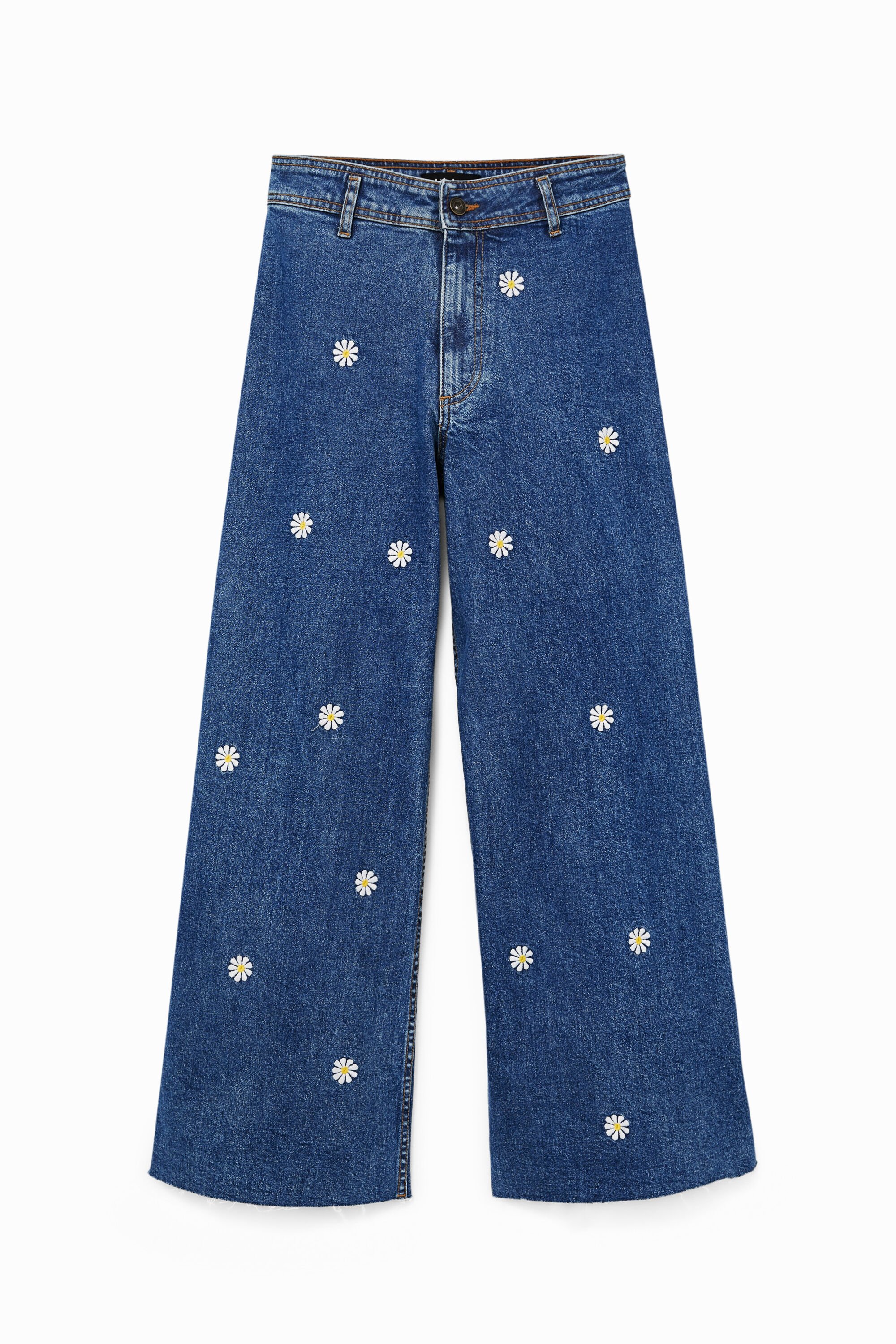 Jeans-Culotte Margeriten