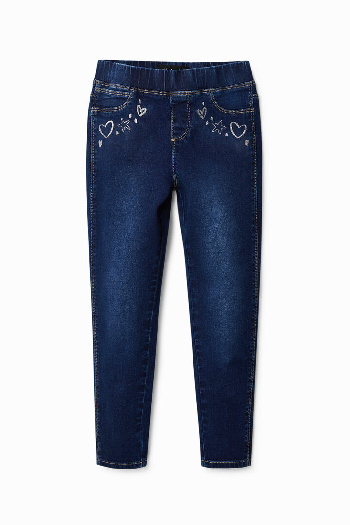 Slim jeggings with designs | Desigual