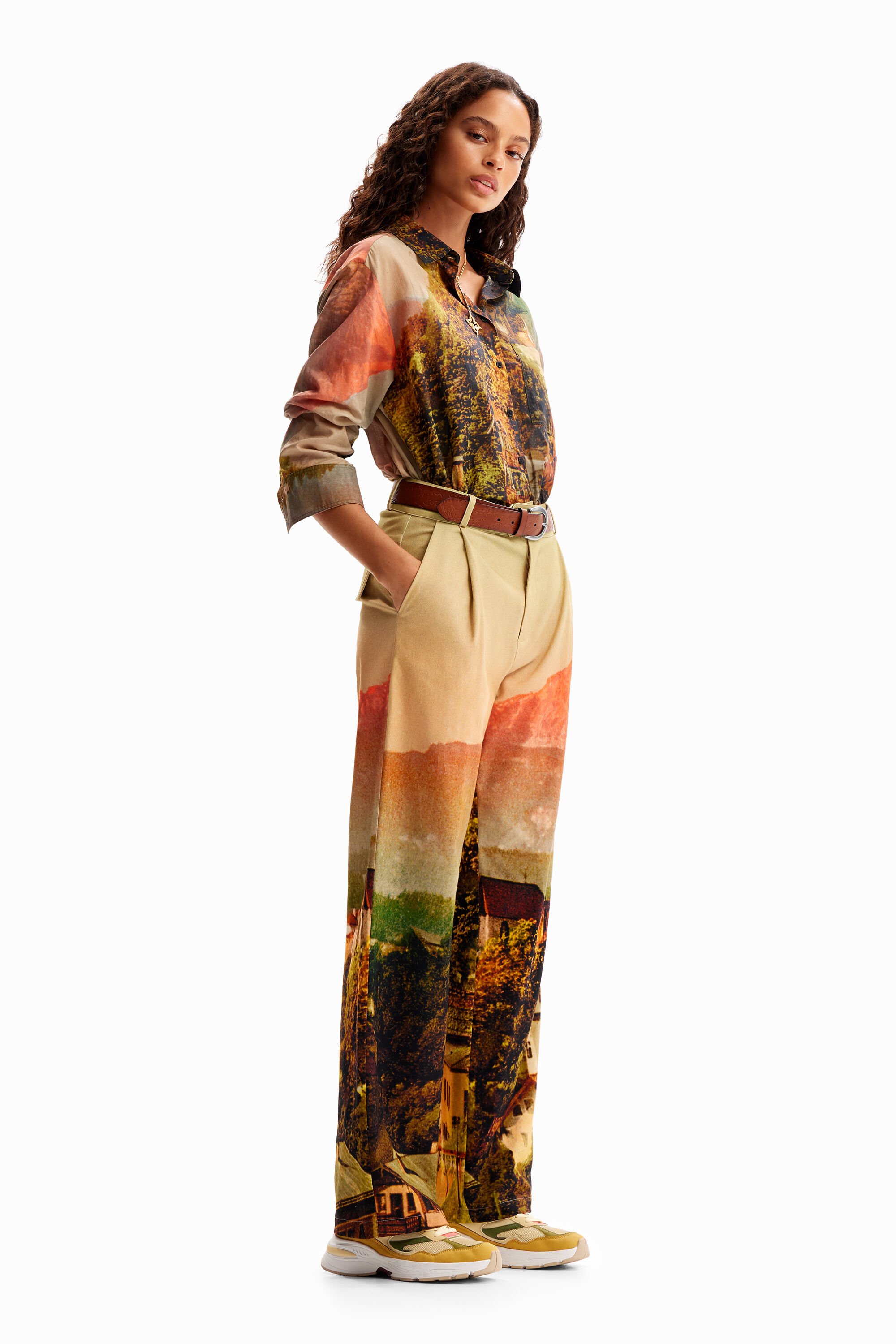 Desigual M. Christian Lacroix straight landscape trousers