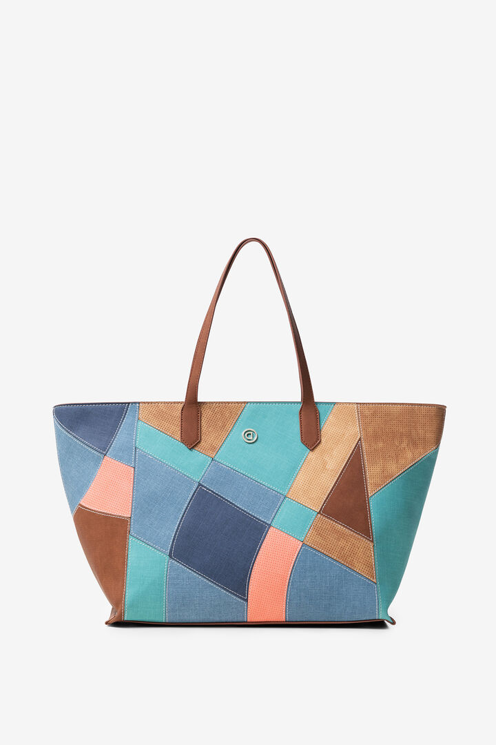 Suede and patch big bag | Desigual