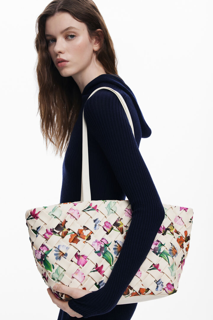 Shopper-Tasche mit Blumenmuster | Desigual