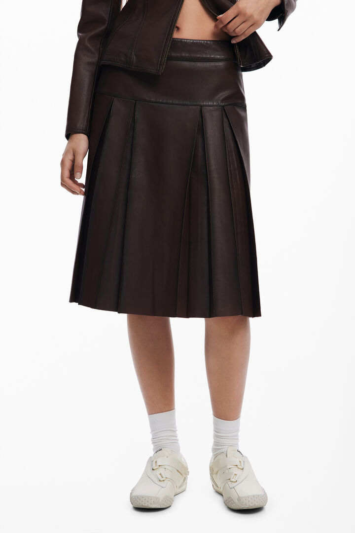Gonna midi in pelle | Desigual