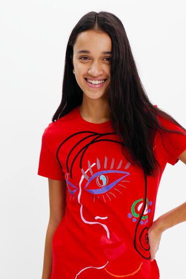 Arty face T-shirt dress | Desigual