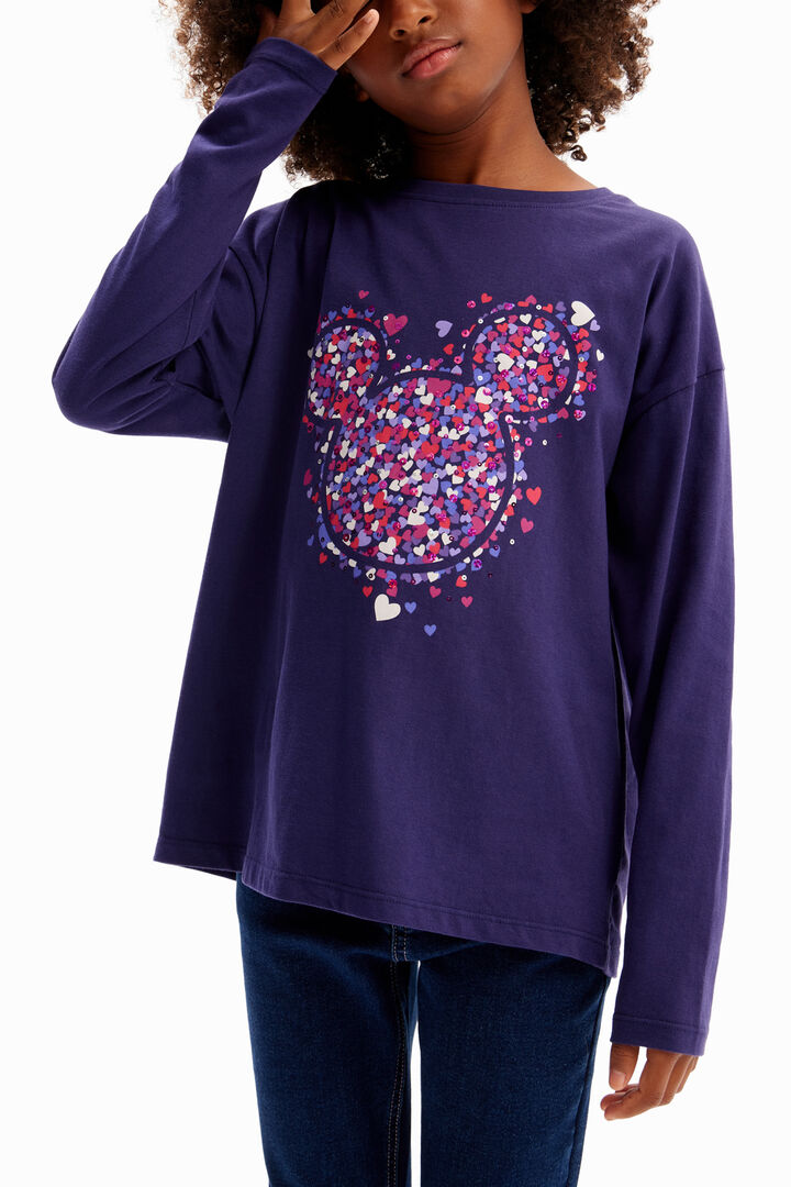 Mickey egér szív mintás póló | Desigual