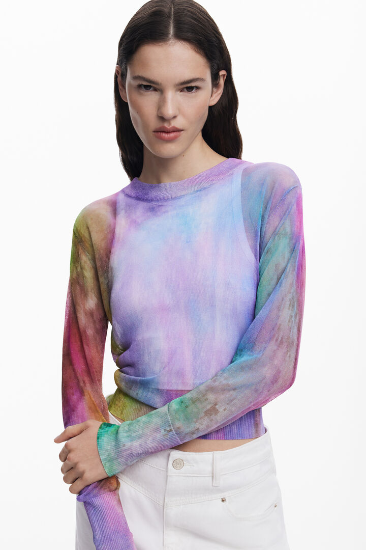 Watercolor fine sweater | Desigual
