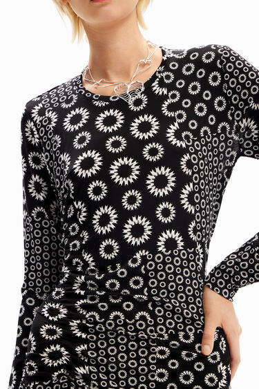Vestit midi slim patch | Desigual
