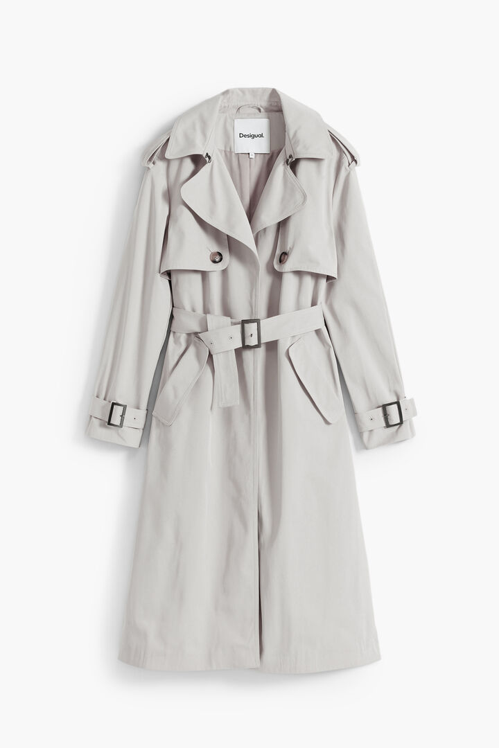 Trench espalda plisada | Desigual