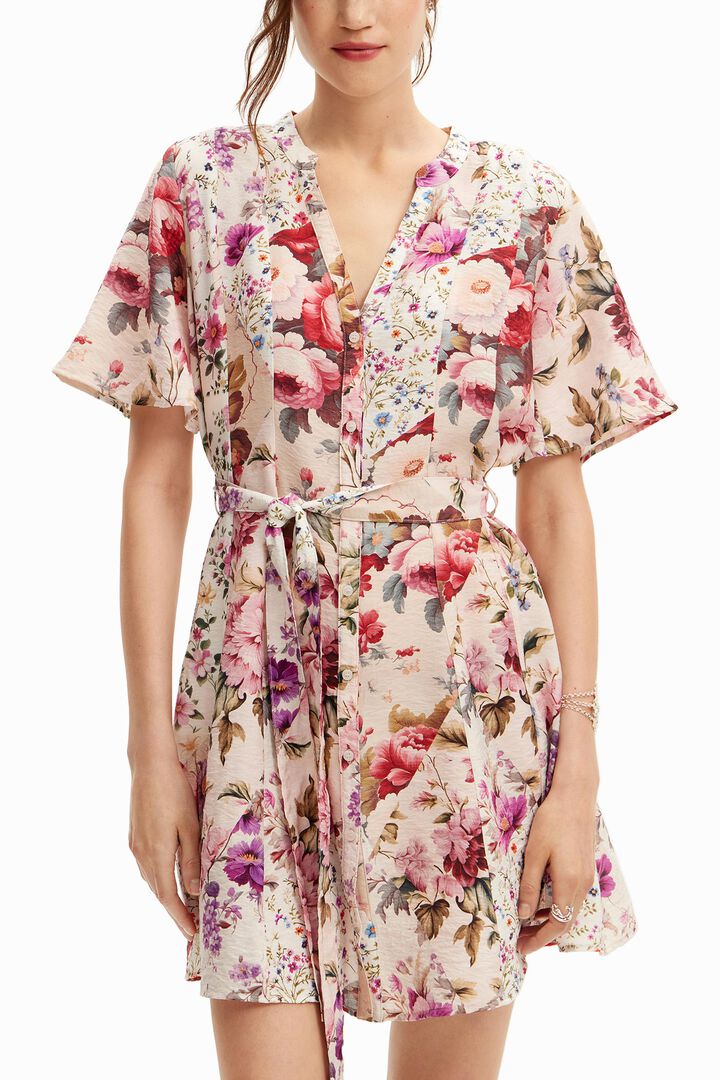Vestido corto flores | Desigual