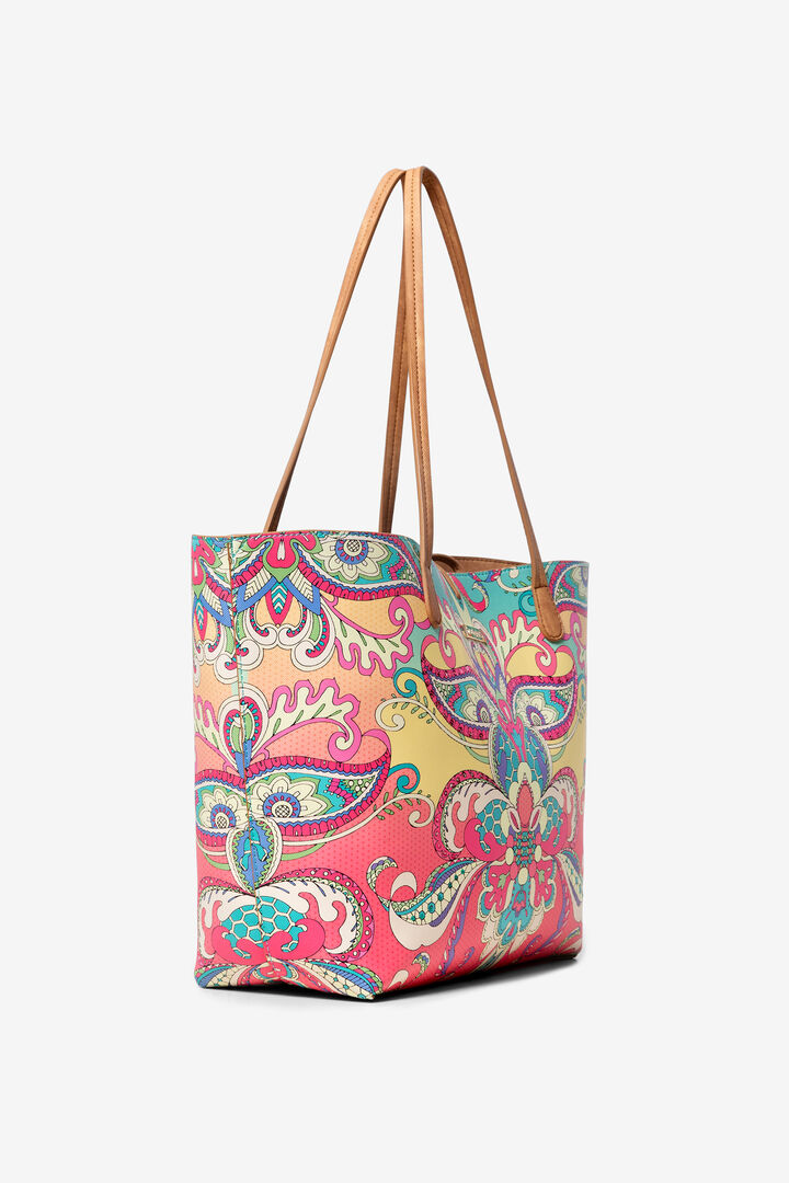 Reversible Bag with Indian Print Capri | Desigual