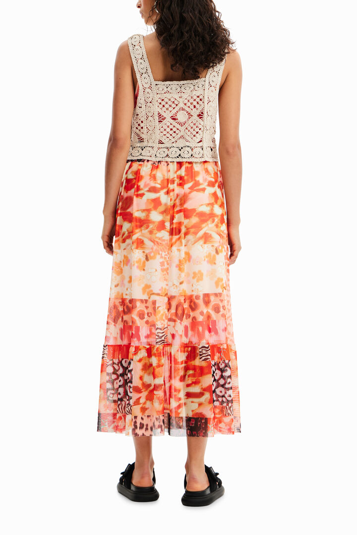 Hosszú patchwork ruha | Desigual