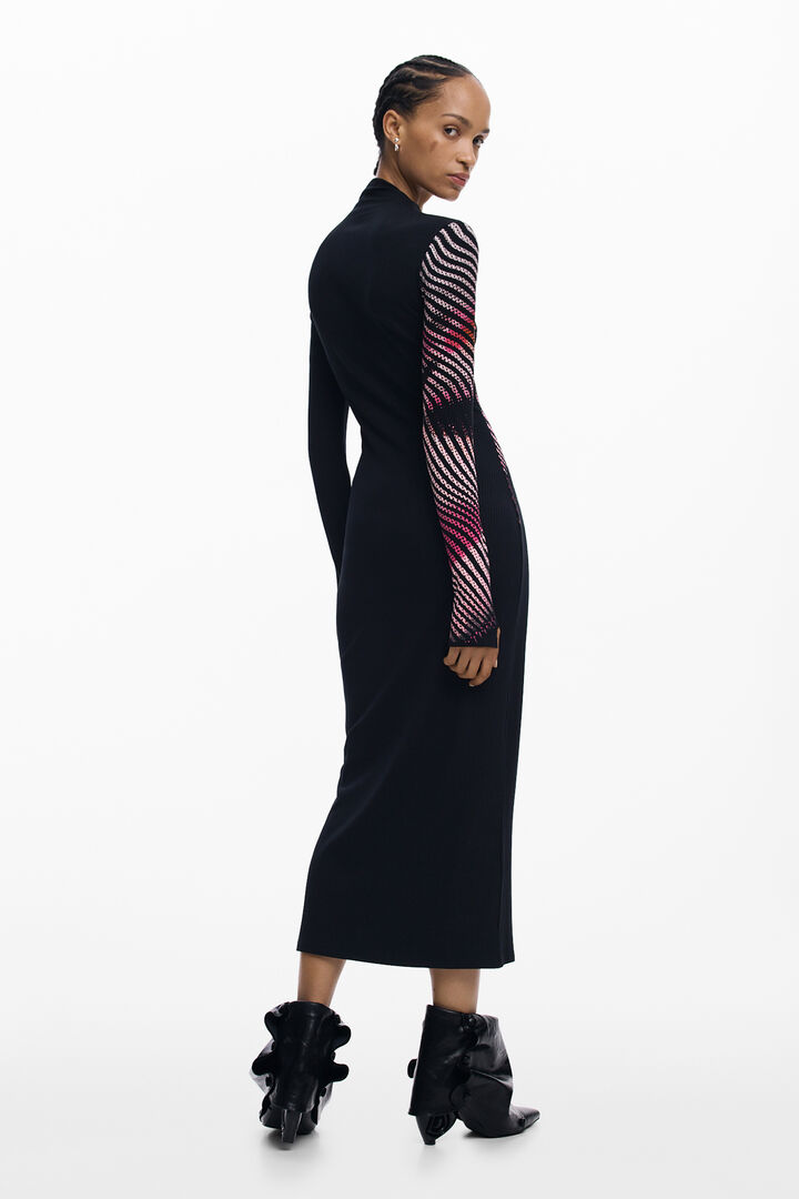 Vestido longo ondas | Desigual