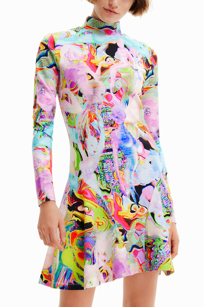 Vestido skater corto María Escoté