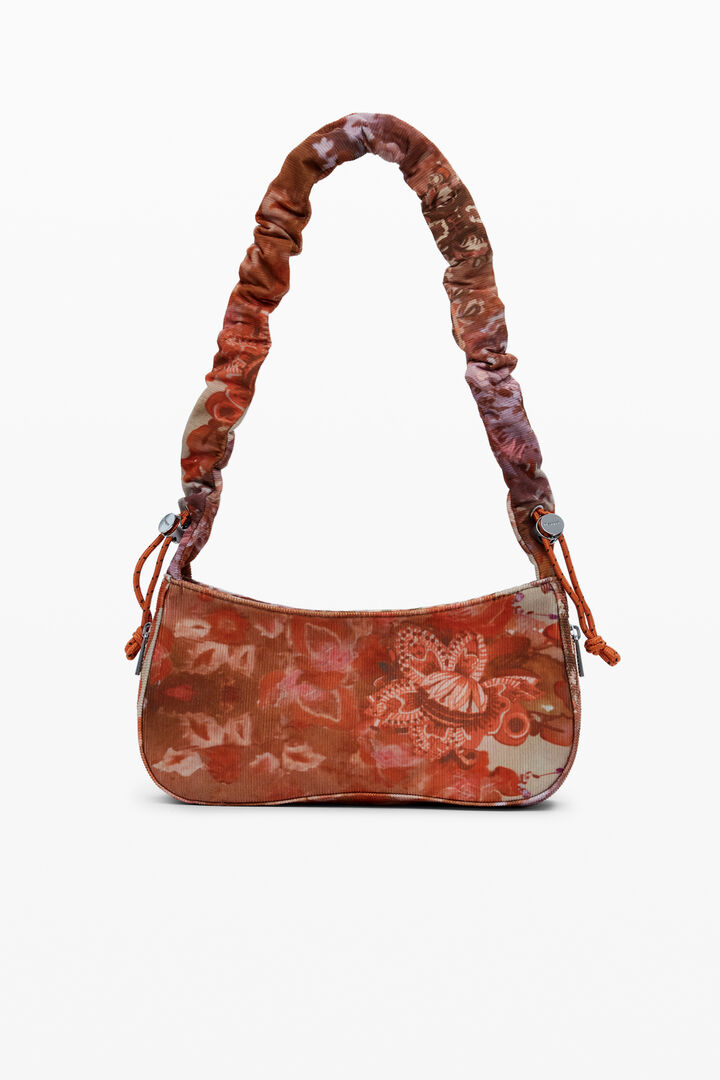 Mittelgroße Umhängetasche mit Blumenstruktur | Desigual