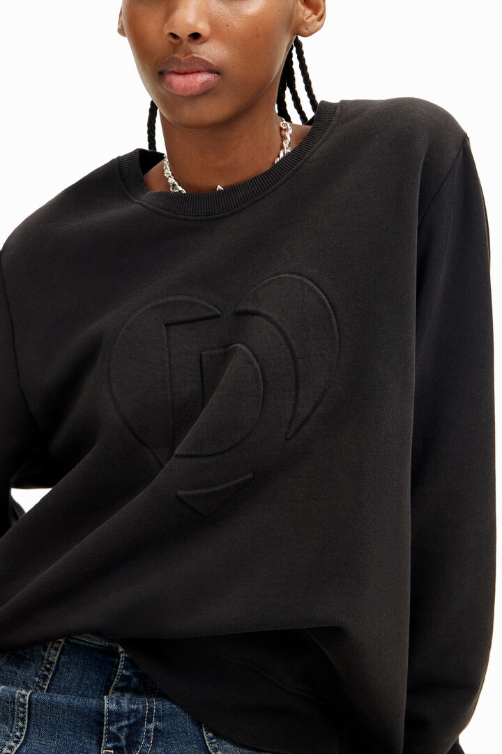 Embossed imagotype sweatshirt | Desigual