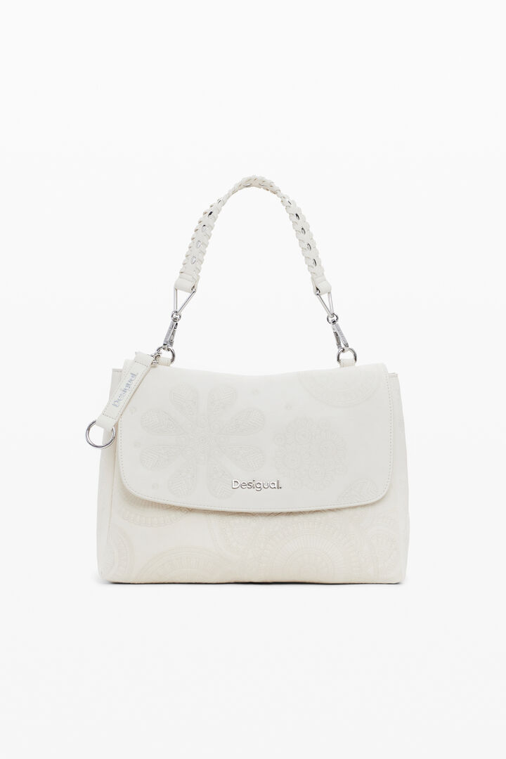 Medium faux leather convertible bag | Desigual