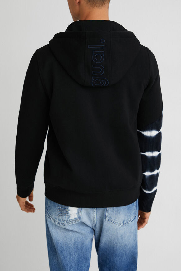 Tie-dye patchwork hoodie | Desigual
