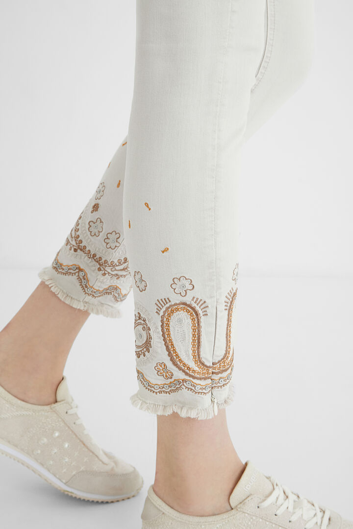 Skinny cropped jeans | Desigual