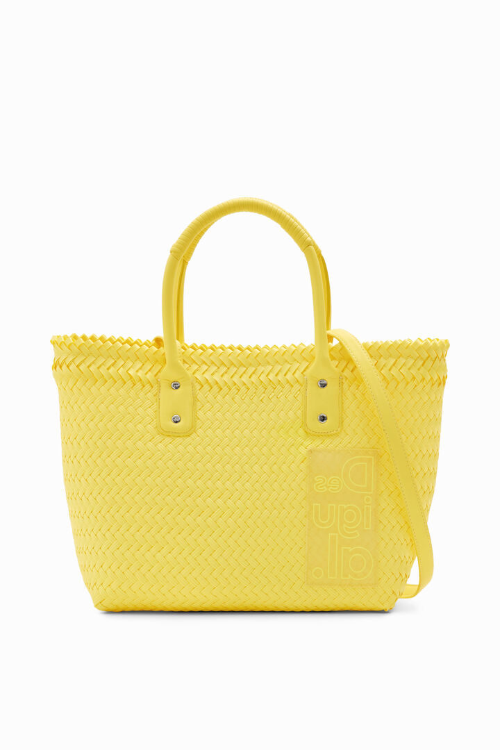 Bossa shopper mitjana trenada | Desigual