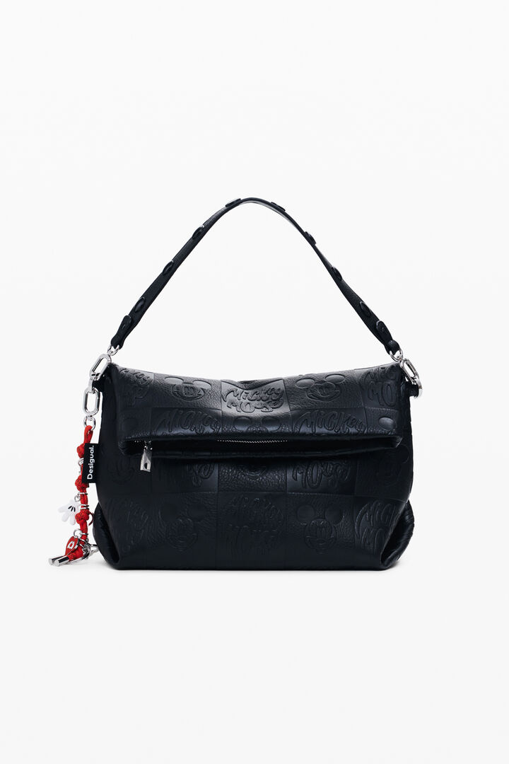 Srednja torba s preklopom s efektom kože Mickey™