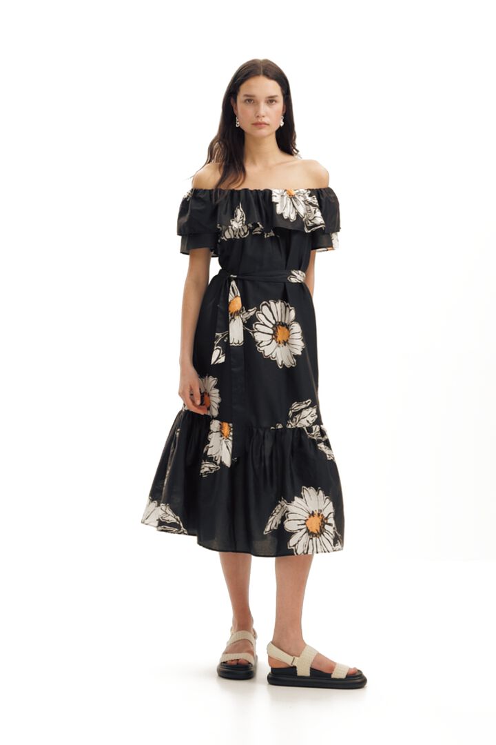 Daisy ruffle midi dress | Desigual