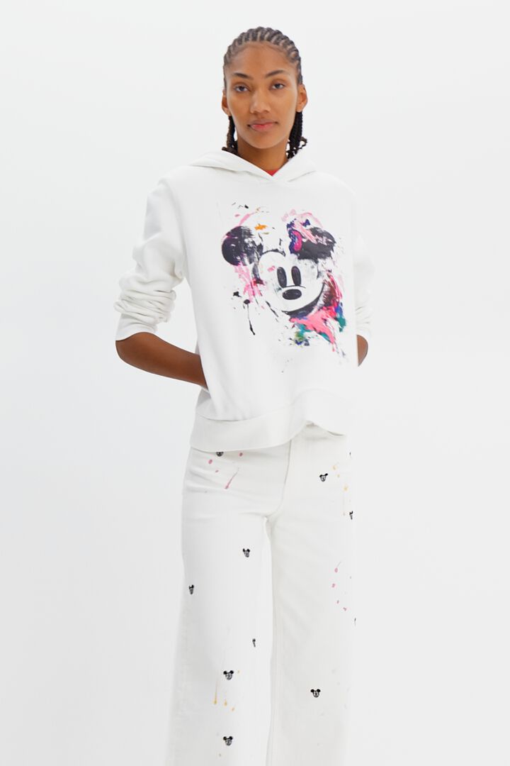Disney's Mickey Mouse splatter sweatshirt | Desigual