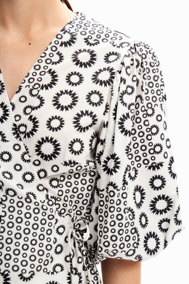 Patchwork wrap blouse | Desigual