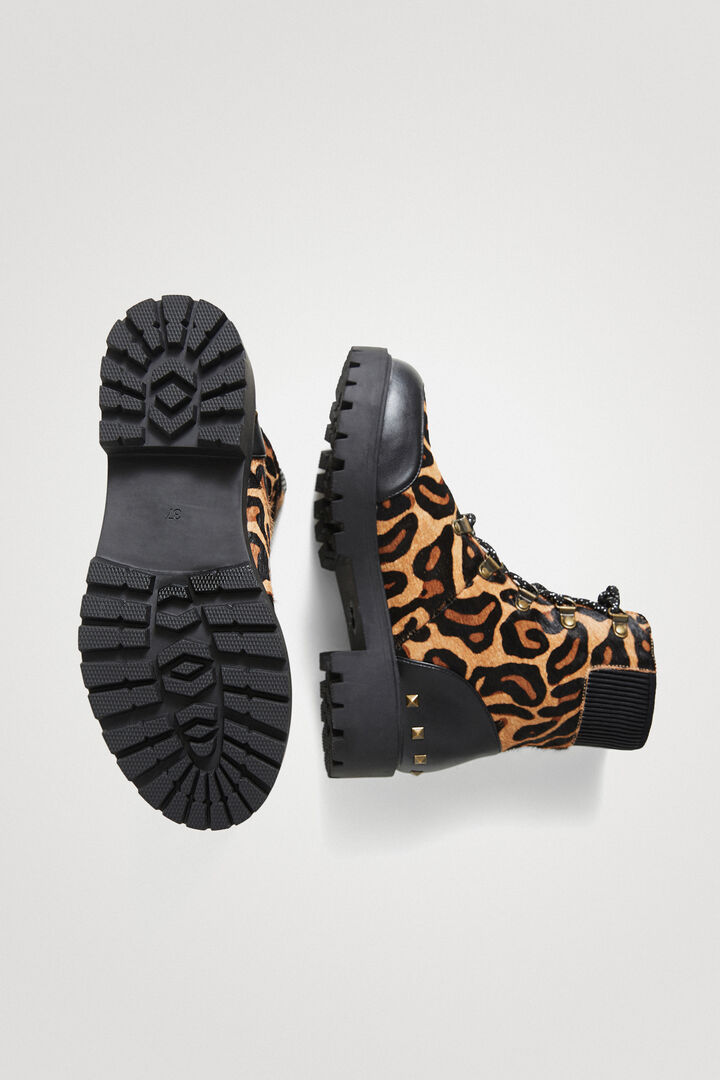 Botte en cuir animal print | Desigual