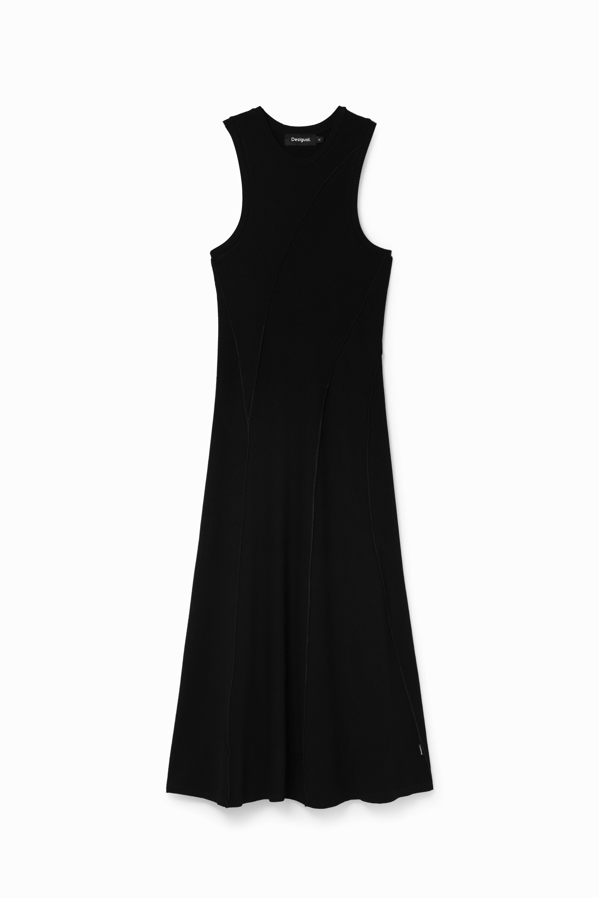 Midikleid Patch Rippstoff