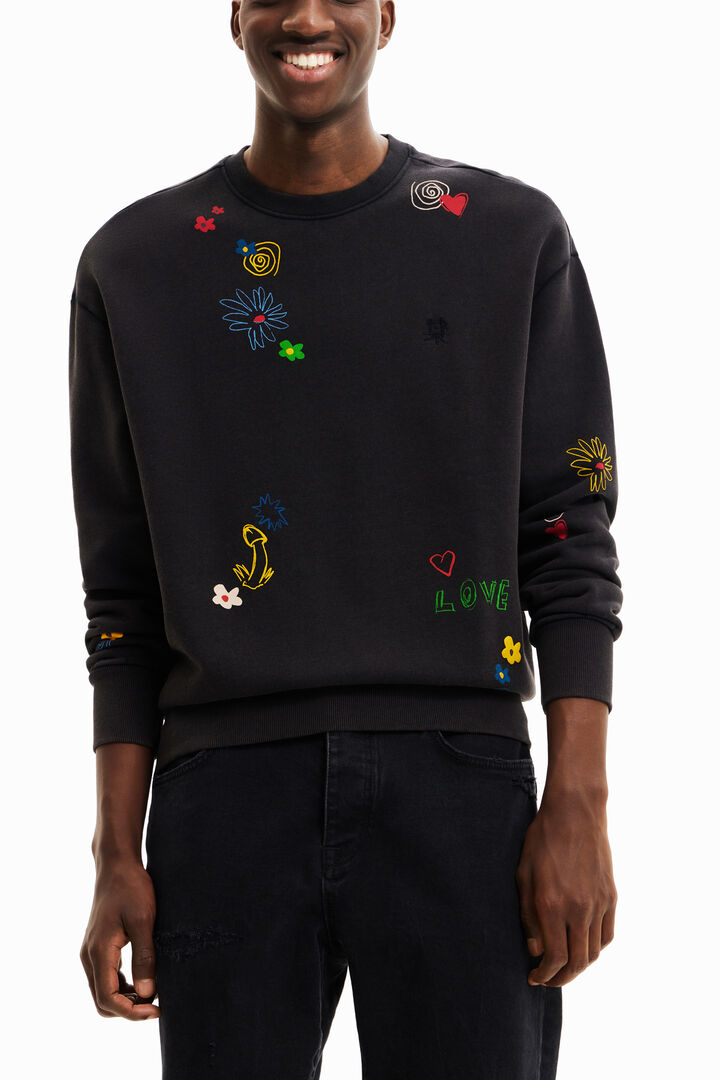 Sudadera lavada print | Desigual
