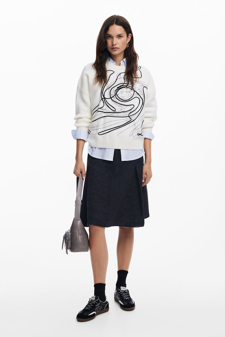 M. Christian Lacroix brushstroke sweater | Desigual