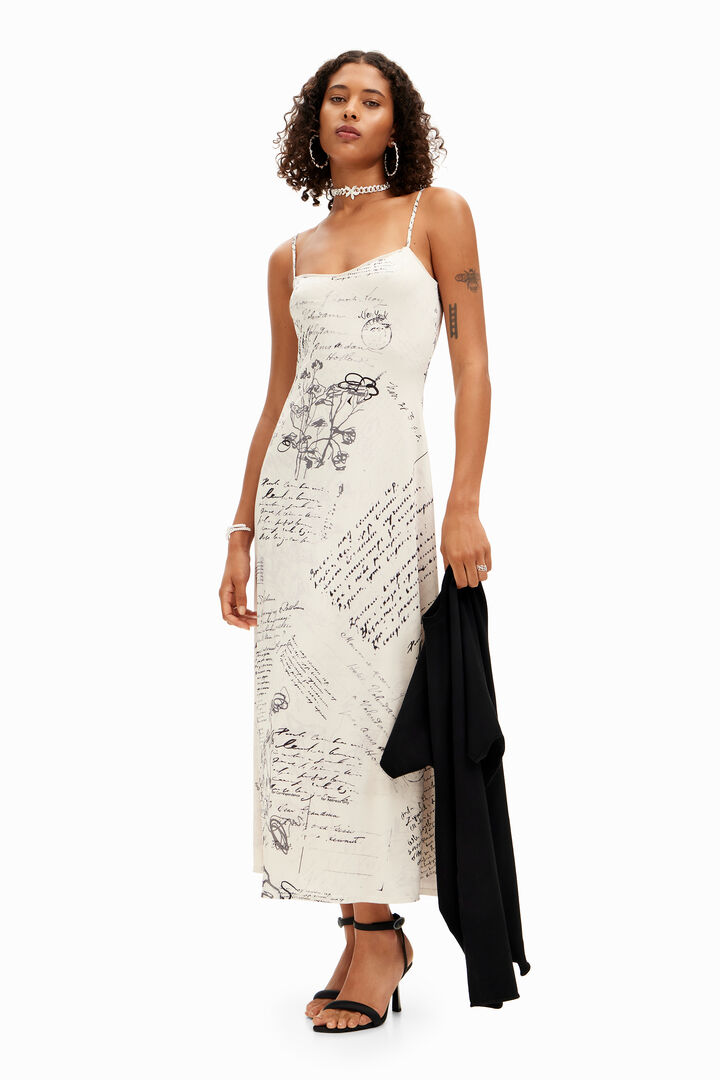 Robe midi combinée