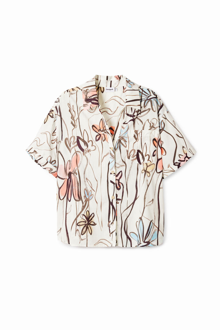 Camisa de flores ilustradas | Desigual