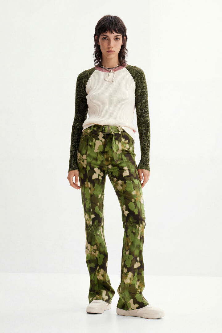 Pantaloni Flare mimetici