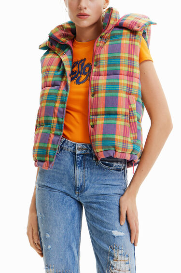 Plaid padded gilet | Desigual