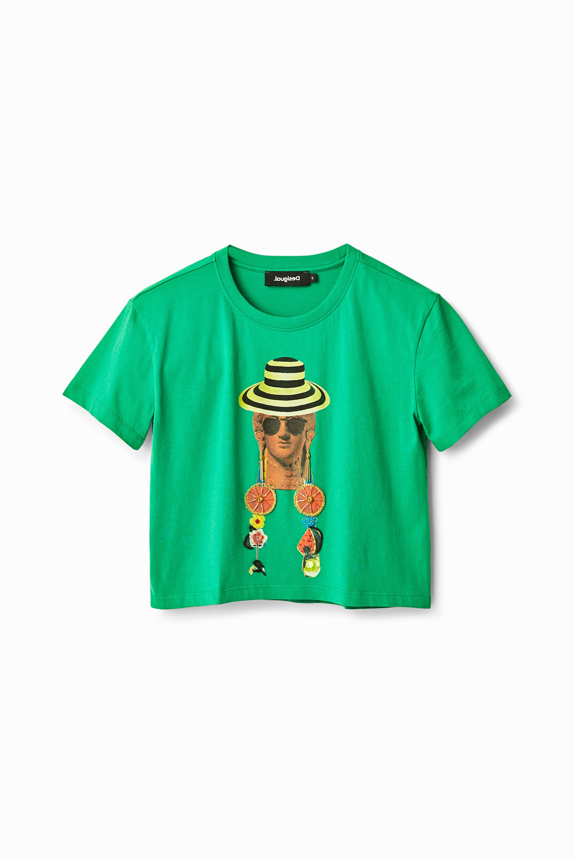 Arty cropped T-shirt