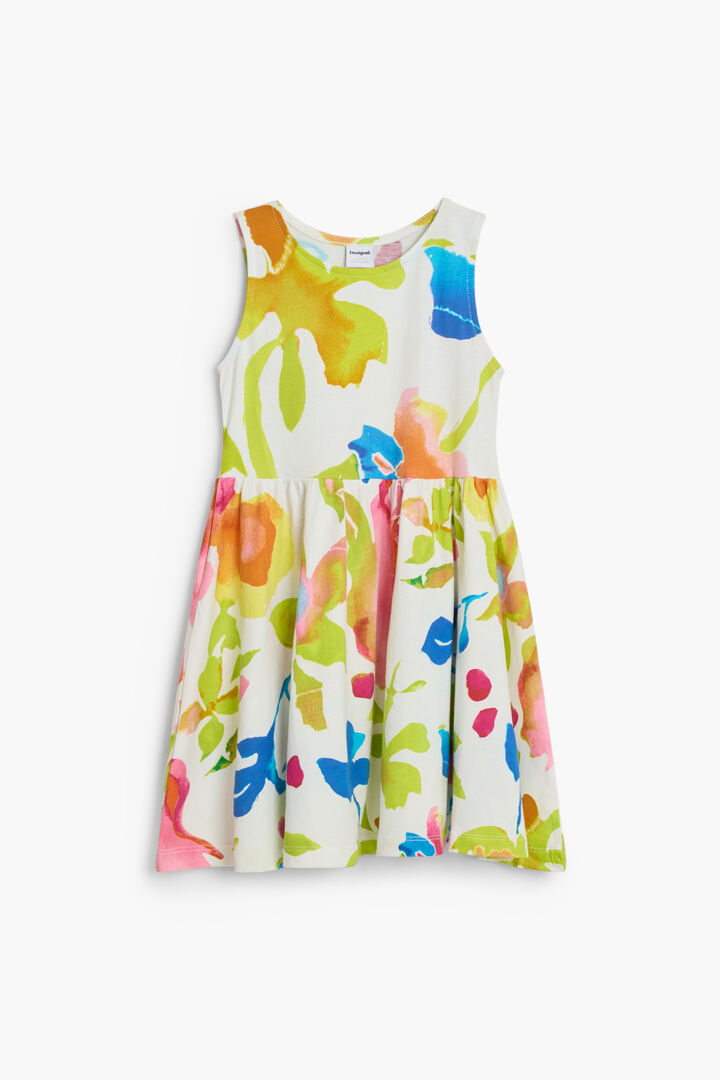 Sleeveless floral dress