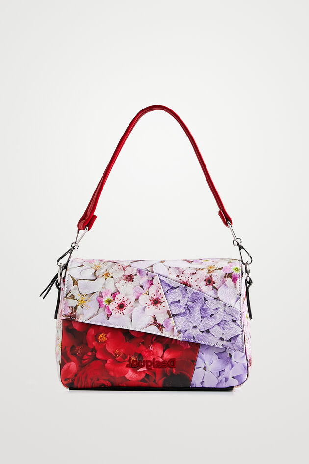 Patchwork floral sling bag