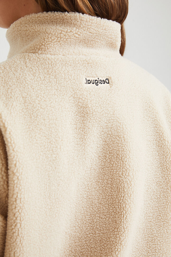 Sudadera sherpa cuello alto | Desigual