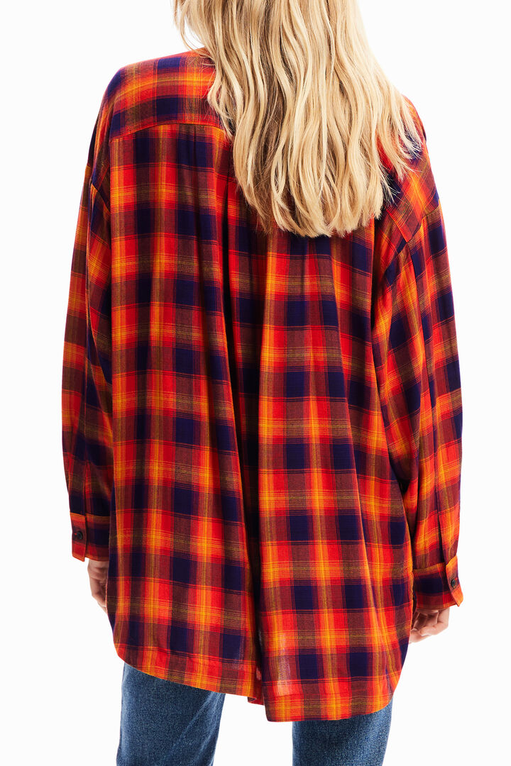 Oversize plaid shirt | Desigual