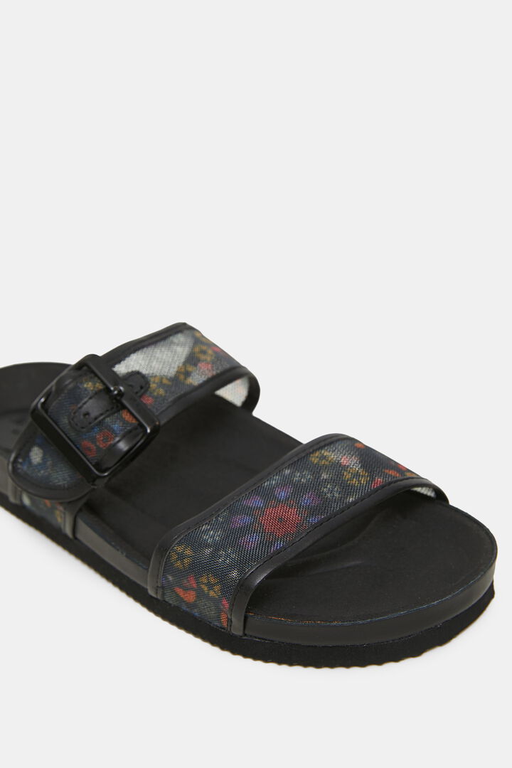 Sandals printed straps with buckle | Desigual