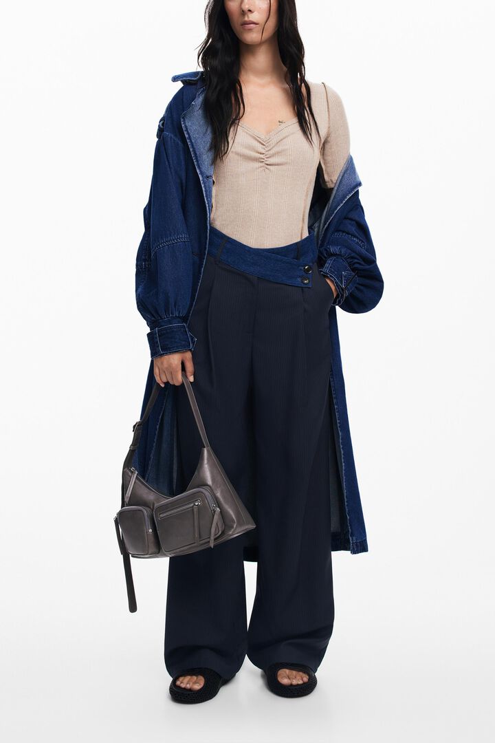 Camiseta escote fruncido | Desigual