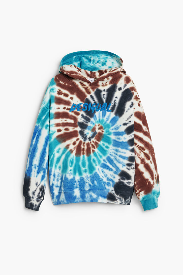Sweat à capuche Tie-Dye logo | Desigual