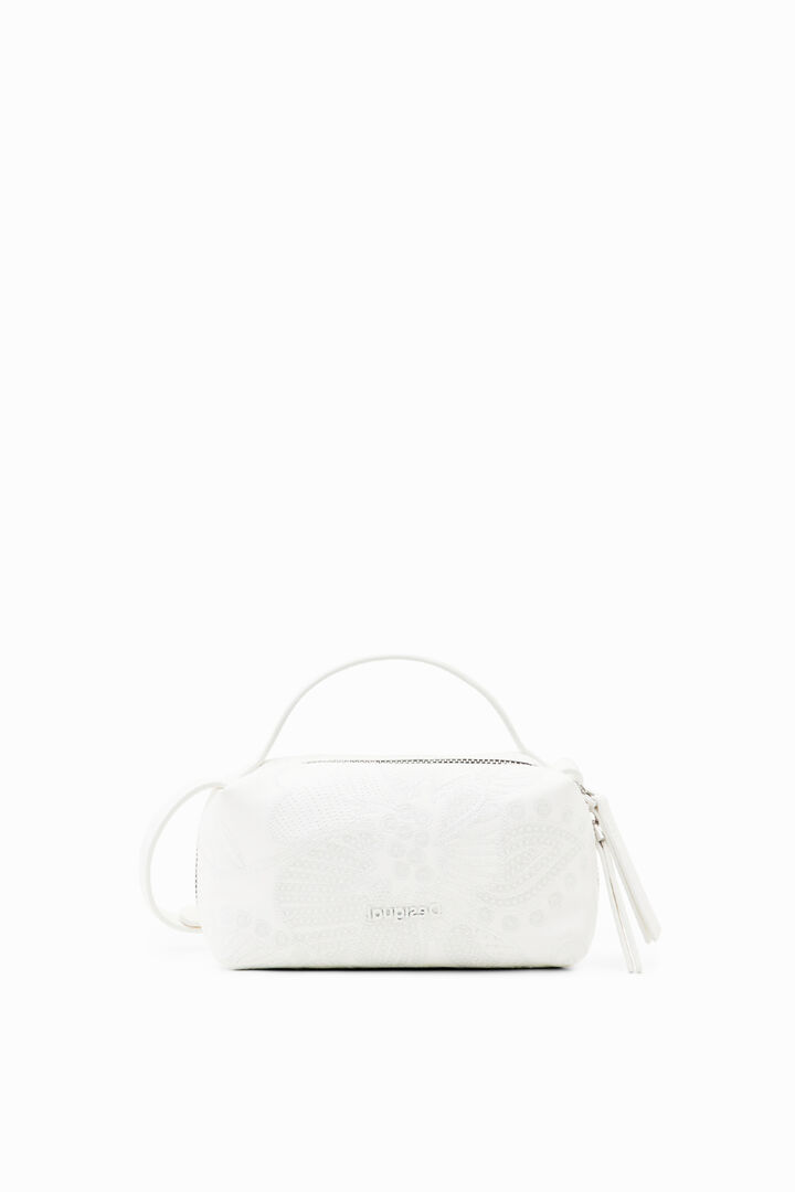 Mini crossbody bag with embroidered flowers | Desigual