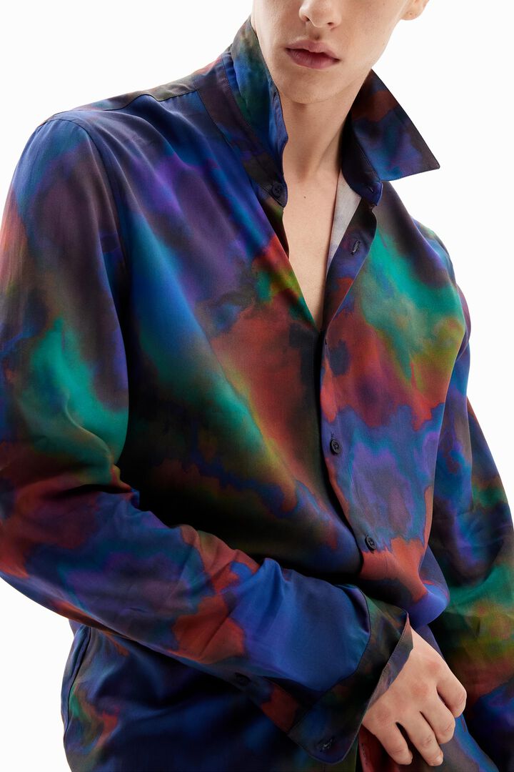 Flowing watercolour shirt | Desigual