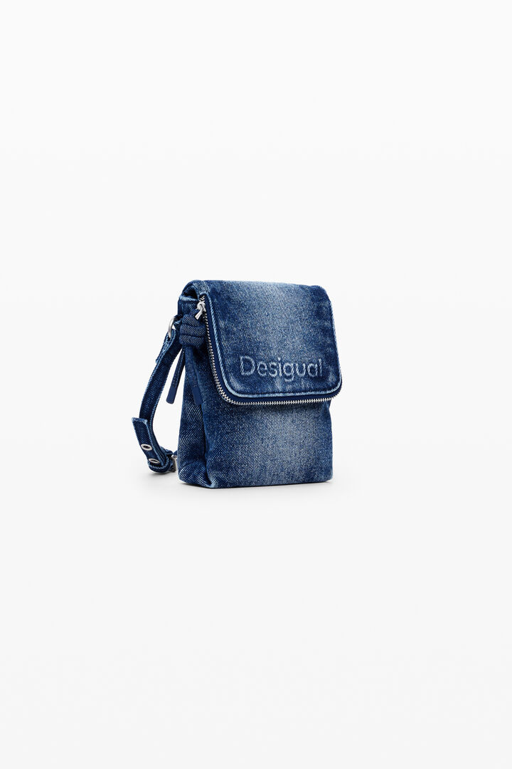 デニム製中型携帯ホルダー | Desigual