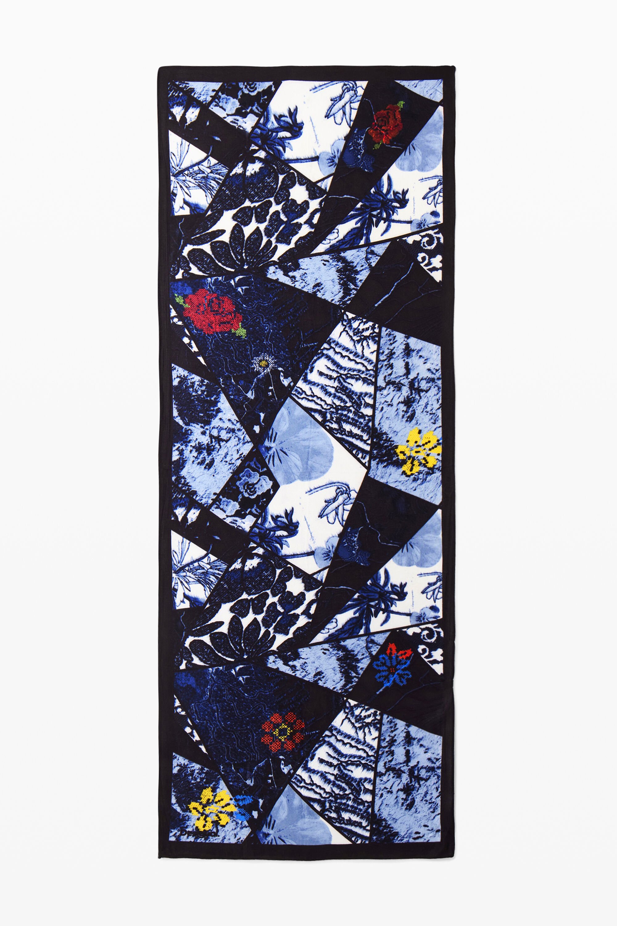 Desigual Foulard in denim con fiori