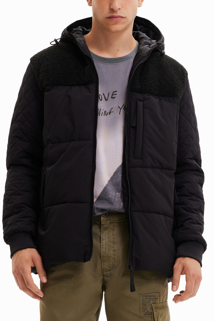 Chaqueta lisa capucha | Desigual